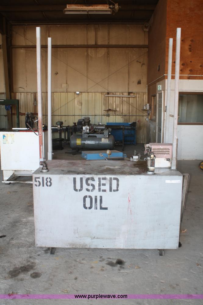 200 gallon used oil tank with stand in Lawrence, KS Item V9698 sold