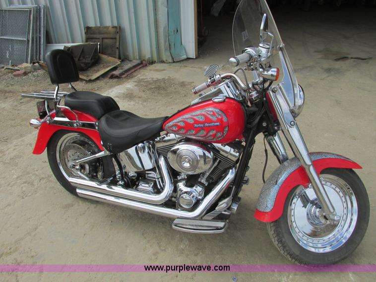 image for item V9961 2002 Harley Davidson Fat Boy motorcycle