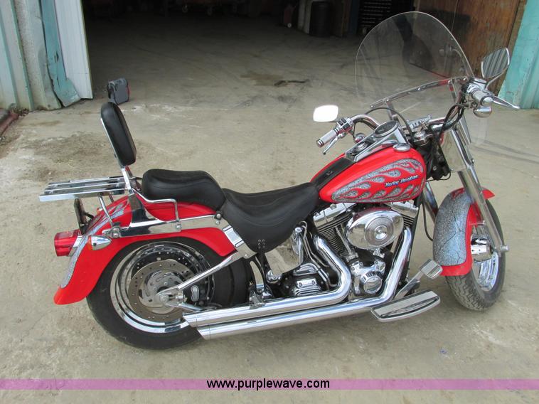 image for item V9961 2002 Harley Davidson Fat Boy motorcycle