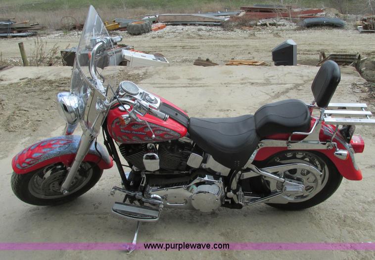 image for item V9961 2002 Harley Davidson Fat Boy motorcycle