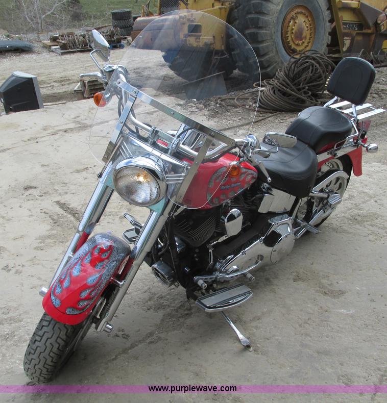 image for item V9961 2002 Harley Davidson Fat Boy motorcycle