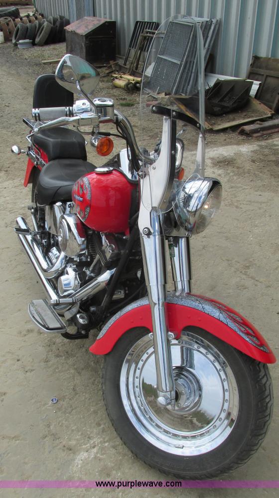 image for item V9961 2002 Harley Davidson Fat Boy motorcycle