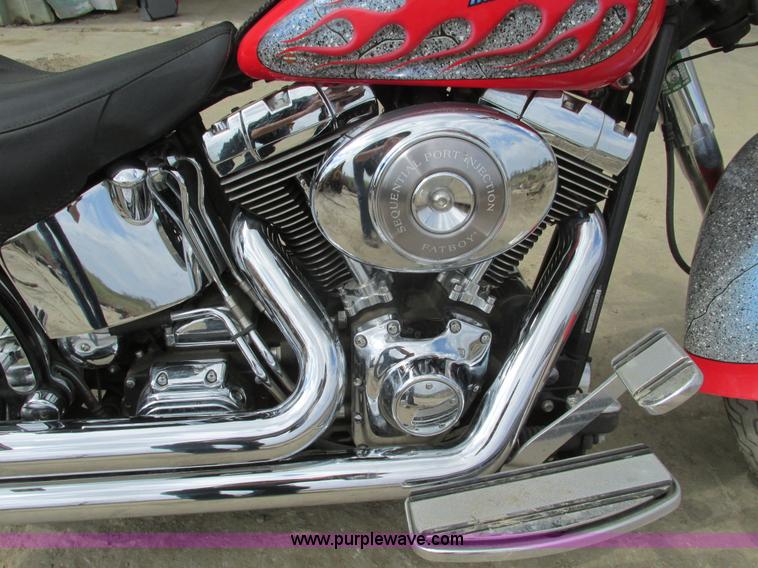 image for item V9961 2002 Harley Davidson Fat Boy motorcycle