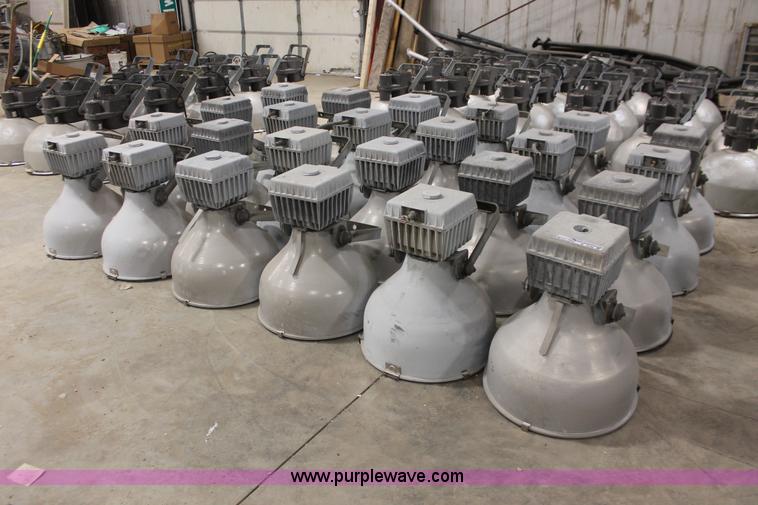 (24) General Electric industrial light and ballast assemblies in
