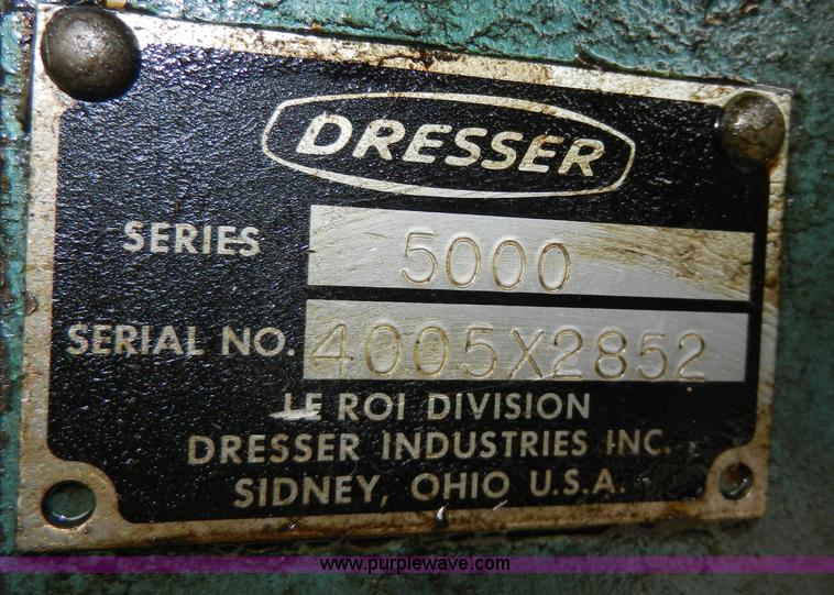 image for item X9597 1972 Dresser 5000 air compressor