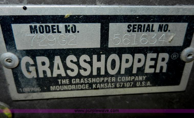 image for item A3960 Grasshopper 729 ZTR lawn mower