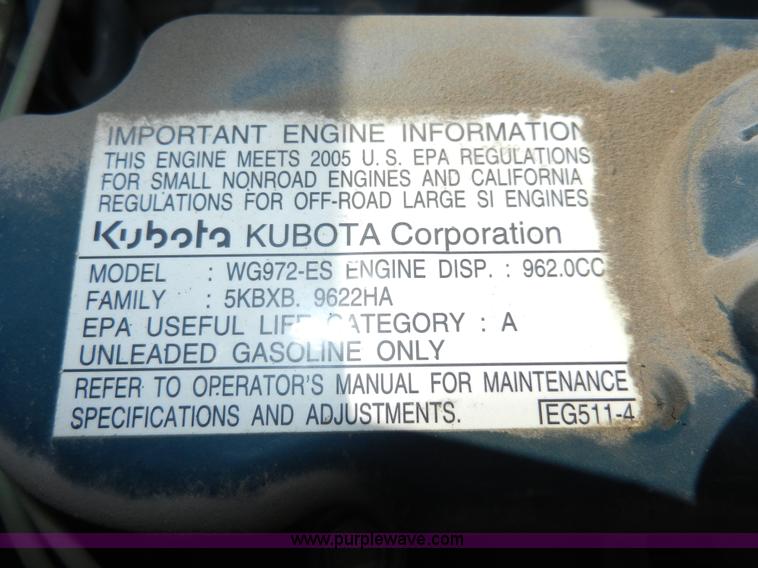 image for item A3960 Grasshopper 729 ZTR lawn mower