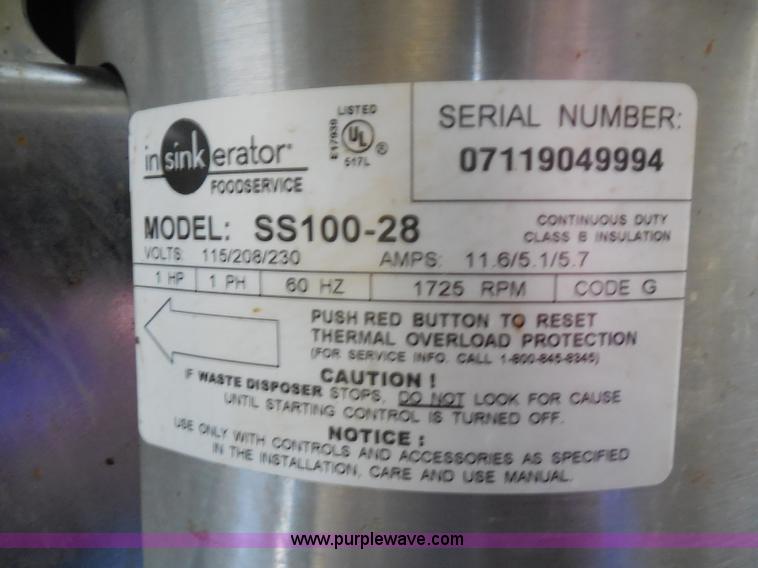 image for item AD9449 (2) industrial garbage disposals