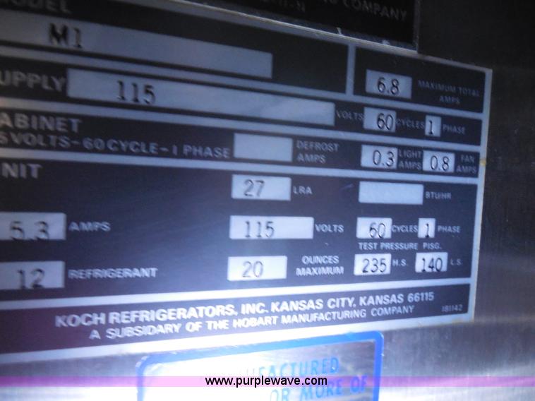 image for item AD9454 Koch industrial cooler