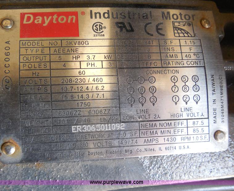 image for item AD9461 Ingersoll Rand T30 air compressor