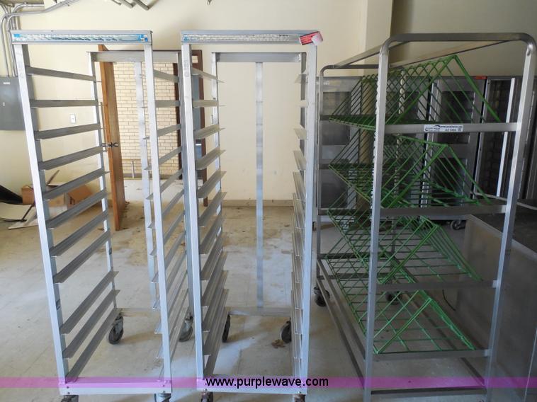 image for item AD9464 (3) aluminum food tray storage carts