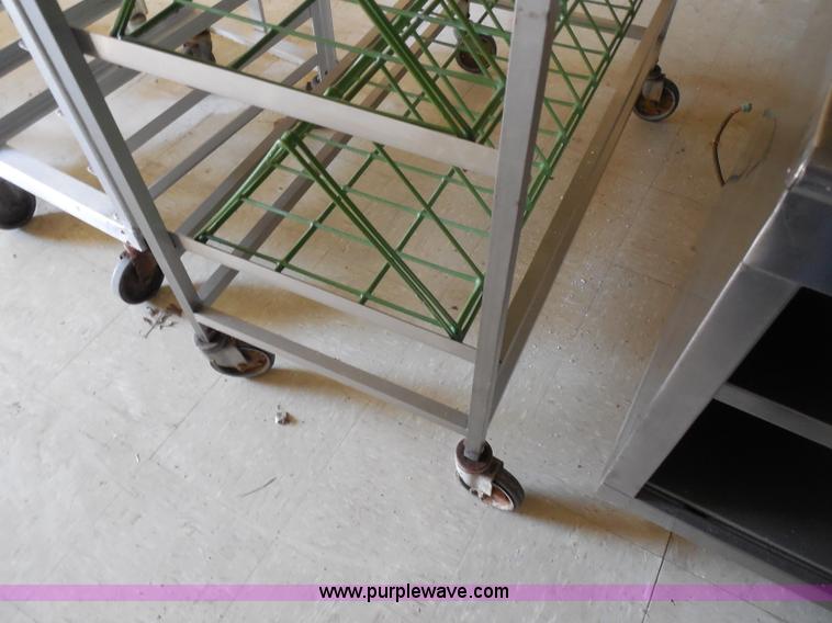 image for item AD9464 (3) aluminum food tray storage carts