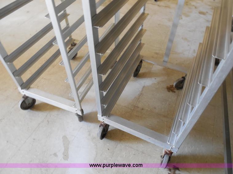 image for item AD9464 (3) aluminum food tray storage carts