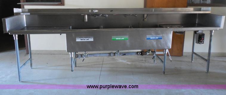 image for item AD9479 Three sink kitchen counter top