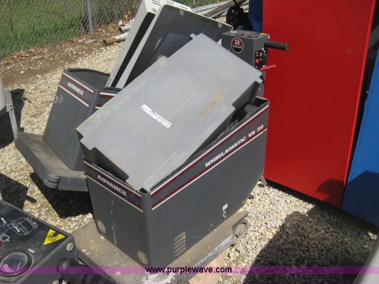 image for item AG9825 (2) Advance Whirlamatic VS20 floor buffers