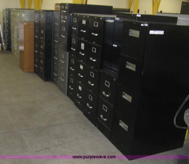image for item AG9891 Assorted steel filing cabinets