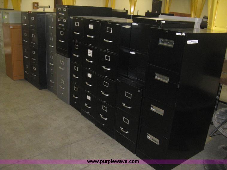 image for item AG9891 Assorted steel filing cabinets
