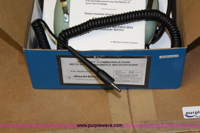 image for item AJ9523 (19) David Clark intercom head sets