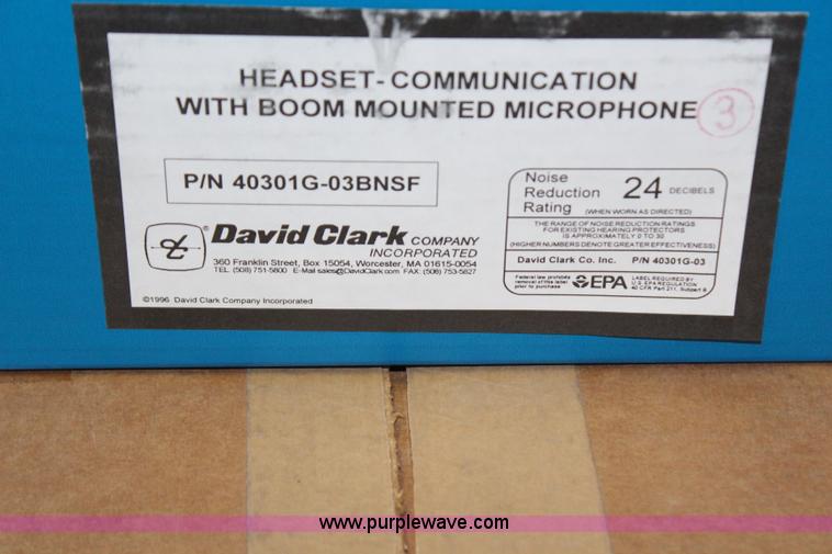 image for item AJ9523 (19) David Clark intercom head sets