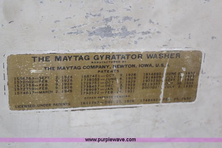 image for item AJ9524 Maytag Gyrator washer