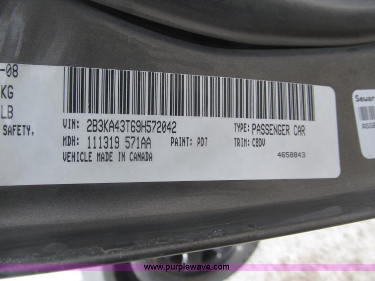 image for item B5460 2009 Dodge Charger SE