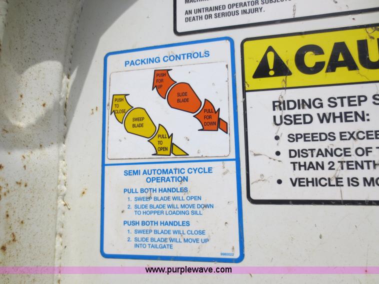 image for item D5819 2008 Sterling Acterra refuse truck