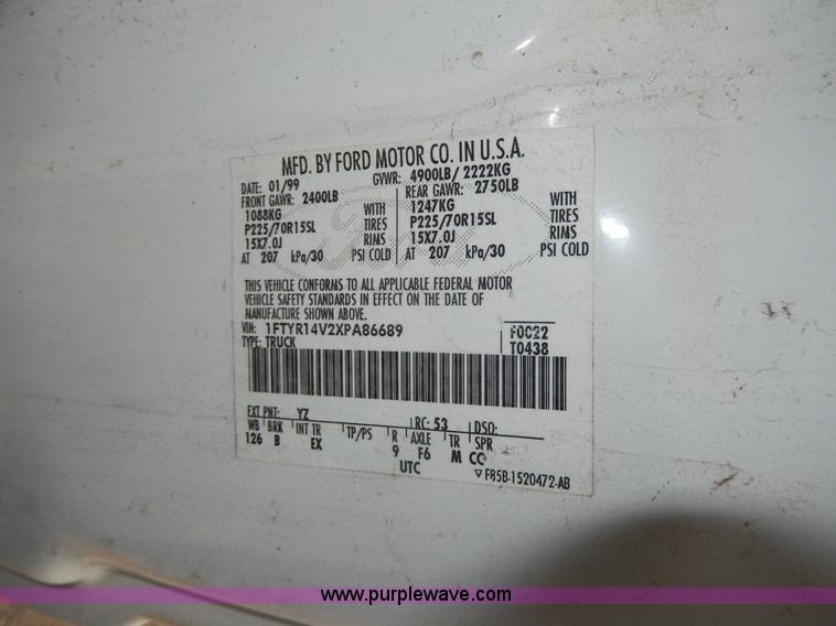 image for item D8049 1999 Ford Ranger XLT pickup truck