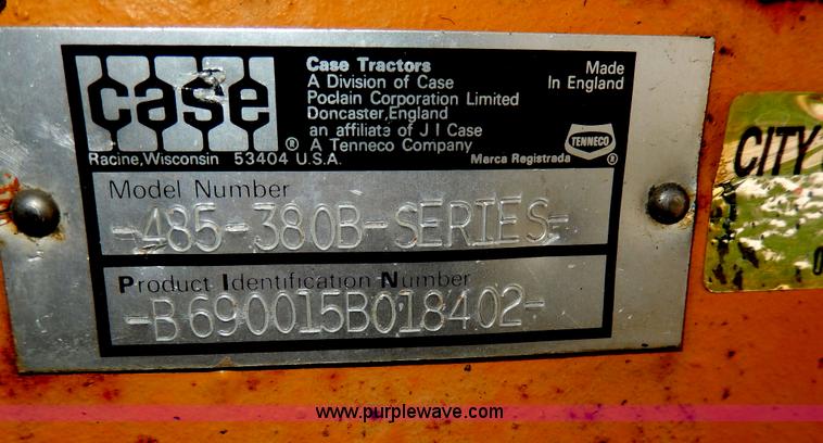 image for item D8054 1988 Case 485-380B tractor