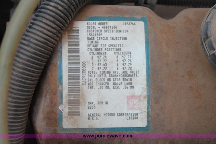 image for item E2581 1991 Blue Bird 60 school bus