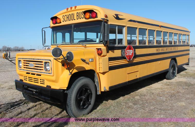 image for item E2582 1991 Blue Bird 60 school bus