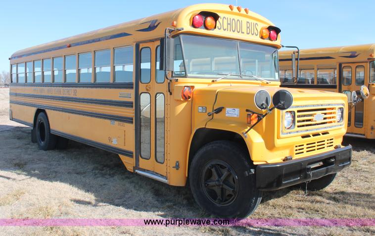 image for item E2582 1991 Blue Bird 60 school bus