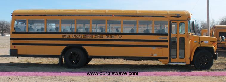 image for item E2582 1991 Blue Bird 60 school bus