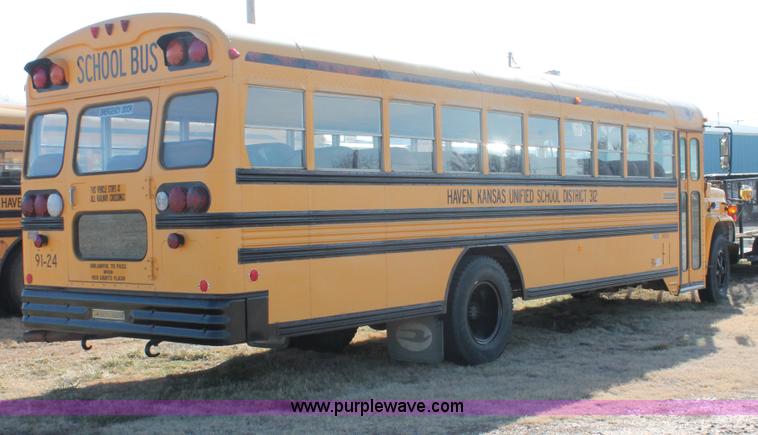 image for item E2582 1991 Blue Bird 60 school bus