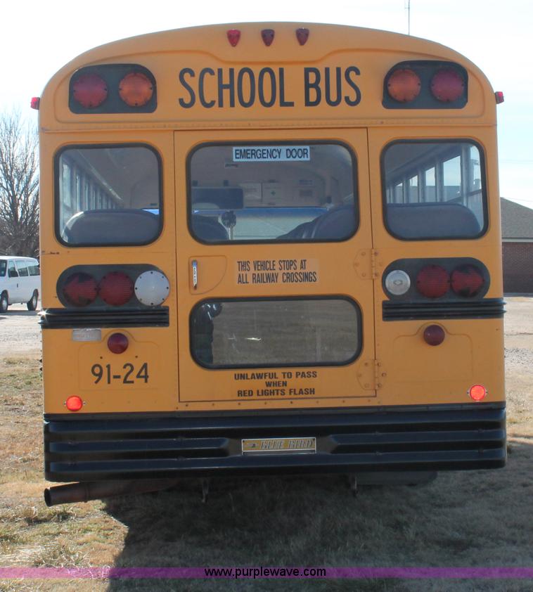 image for item E2582 1991 Blue Bird 60 school bus