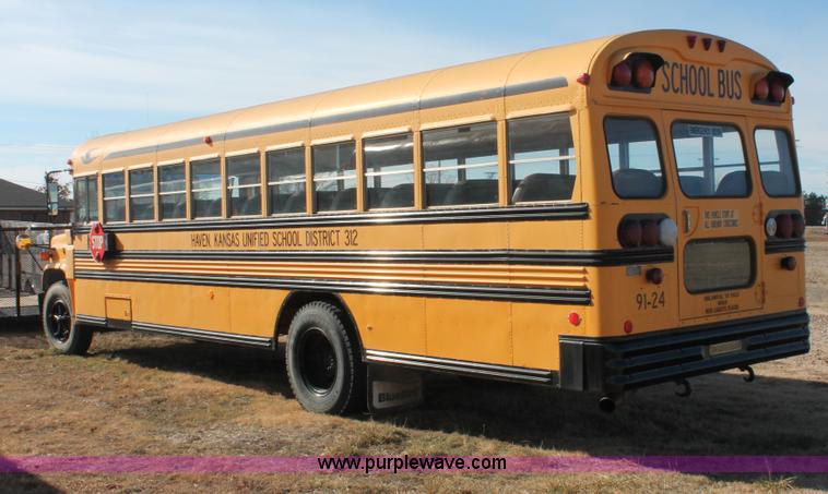 image for item E2582 1991 Blue Bird 60 school bus