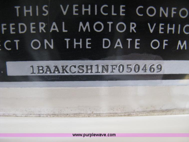 image for item E3385 1992 Blue Bird TC2000 school bus