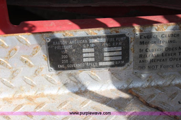 image for item E8380 1976 Ford fire engine