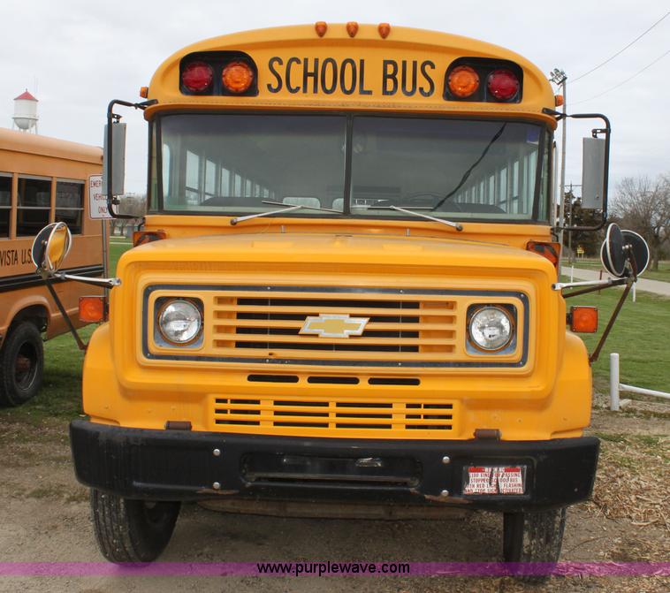 image for item F8668 1990 Chevrolet school bus