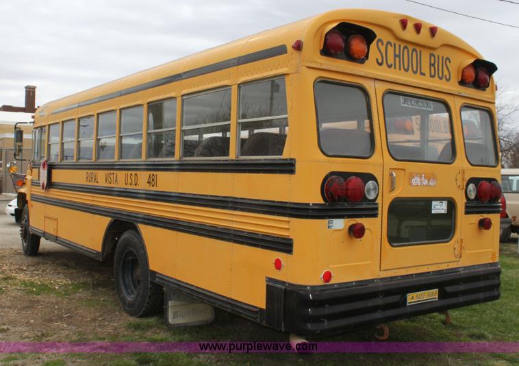 image for item F8668 1990 Chevrolet school bus