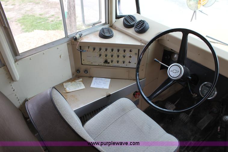 image for item F8668 1990 Chevrolet school bus