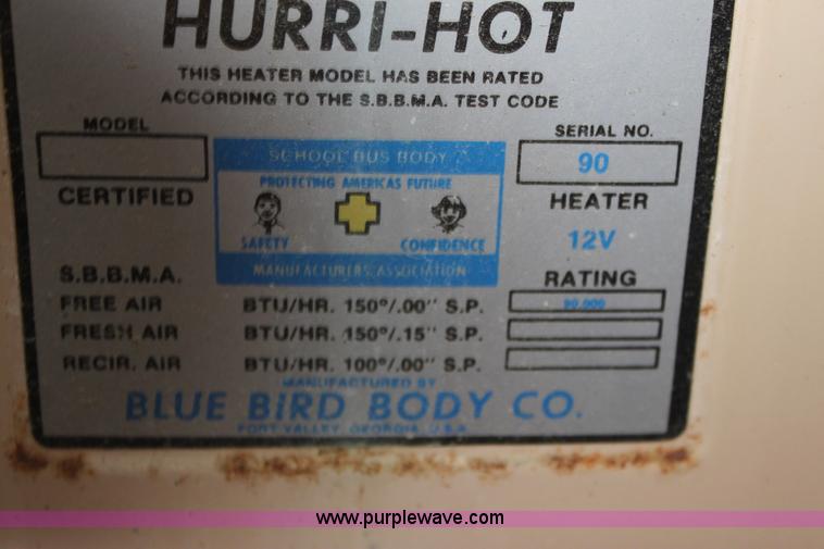 image for item F8668 1990 Chevrolet school bus