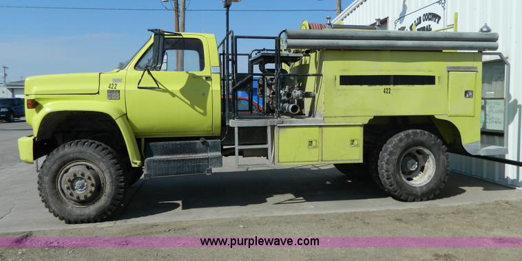 image for item G7815 1973 Chevrolet C65 fire truck