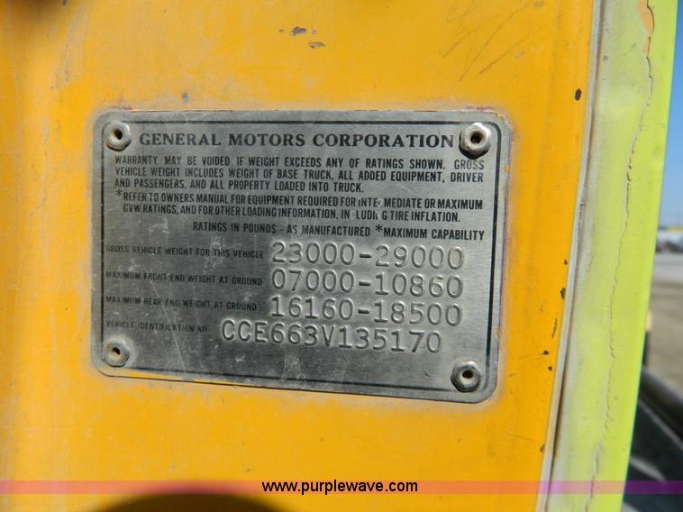 image for item G7815 1973 Chevrolet C65 fire truck