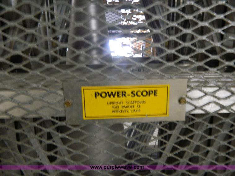 image for item W9026 Aluminum Power Scope man lift