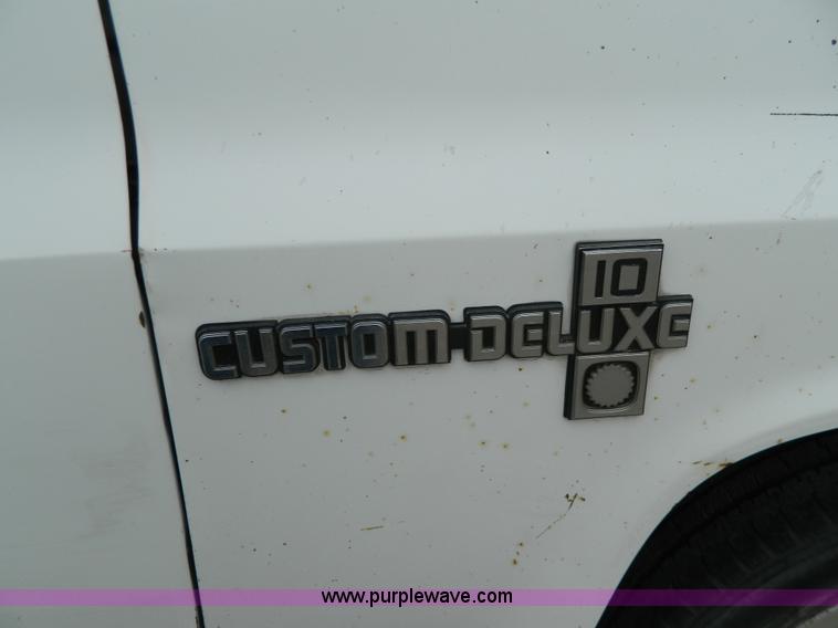 image for item W9033 1985 Chevrolet Custom Deluxe 10 pickup truck
