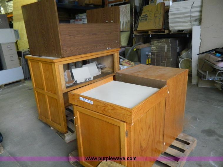 image for item Y9345 Oak cabinets