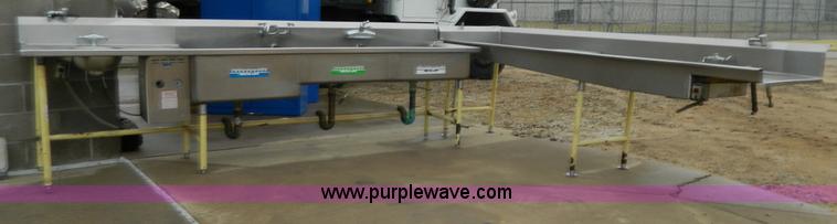 image for item Y9356 Stainless steel dish wash sink