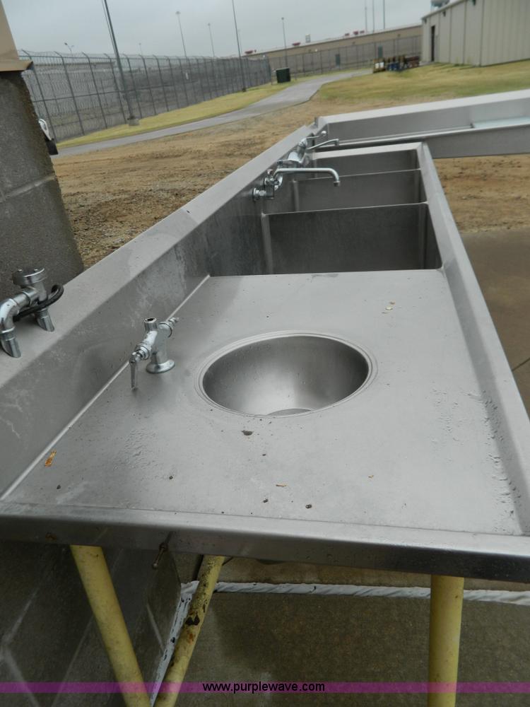 image for item Y9356 Stainless steel dish wash sink