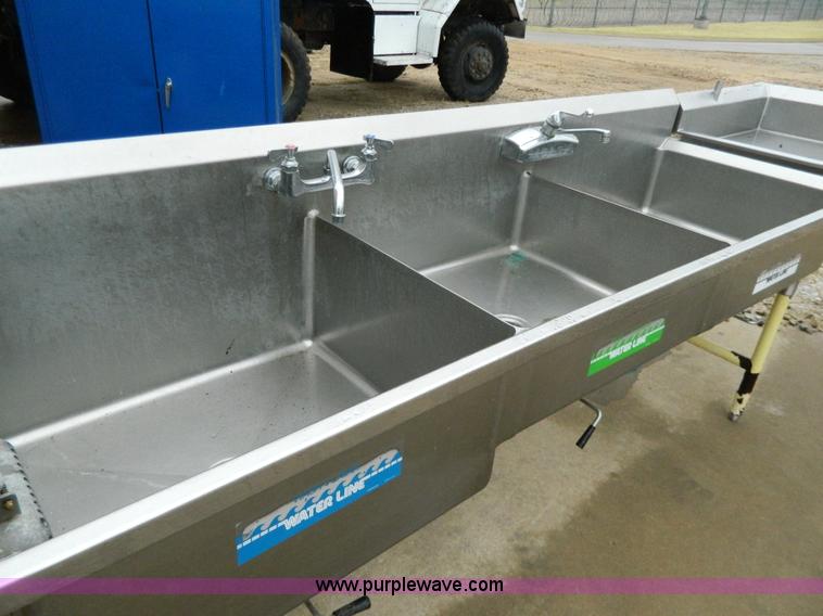 image for item Y9356 Stainless steel dish wash sink
