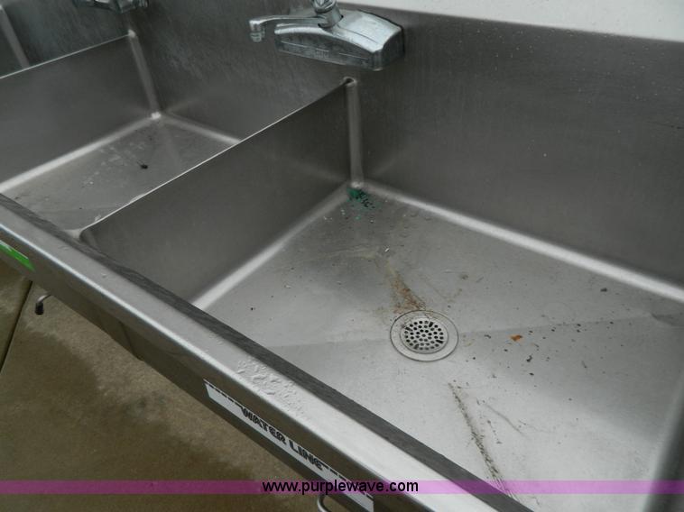 image for item Y9356 Stainless steel dish wash sink